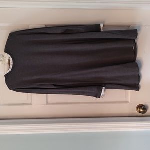 Eliane Rose dress with feminine cuff and collar ruffle detail XL. Zip back.